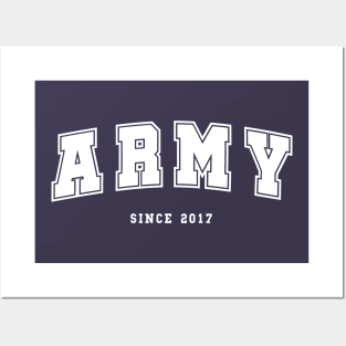 BTS ARMY since 2017 varsity sport college Posters and Art